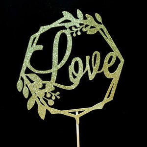 Love wedding cake topper, Wedding Cake Topper, Wedding, Wedding Cake, Love, Cake Topper, Wedding Decor, Decorations, Party decorations