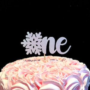 1st topper pastel de cumpleaños, un topper pastel, topper pastel de invierno, topper de pastel de invierno de 1st cumpleaños, topper pastel de copo de nieve, uno