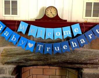 Welcome baby banner, Welcome baby sign, New baby banner, baby shower banner, Welcome baby, Baby shower decorations