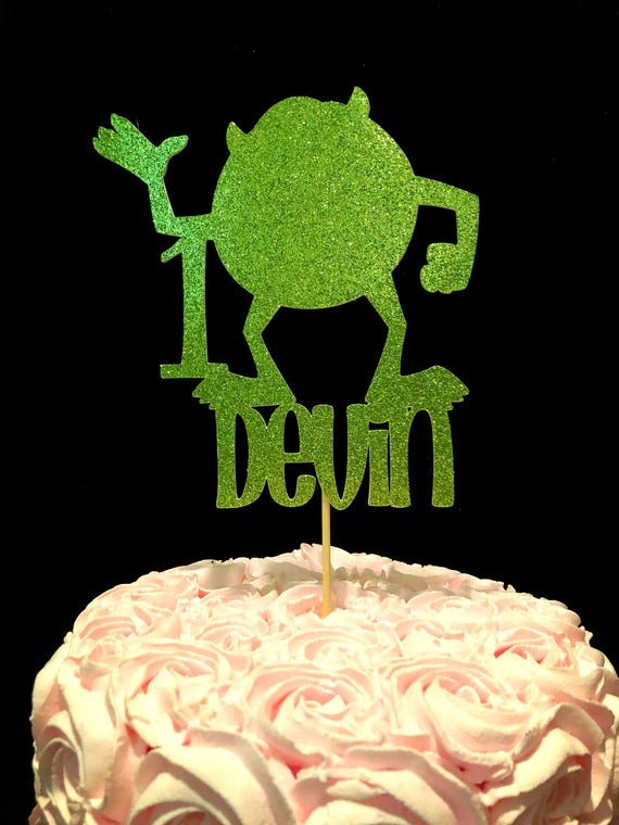 Monsters Inc Cake Topper Monsters Inc Party Decorations Etsy