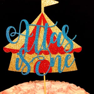 circus cake topper, circus birthday cake topper, circus decorations, circus theme birthday, two birthday cake topper, carnival cake topper image 4