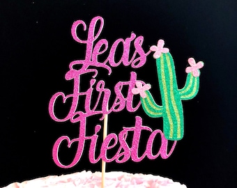 1st birthday fiesta cake topper, Fiesta birthday, Fiesta 1st birthday, fiesta cake topper, cactus cake topper, Fiesta topper, Cactus