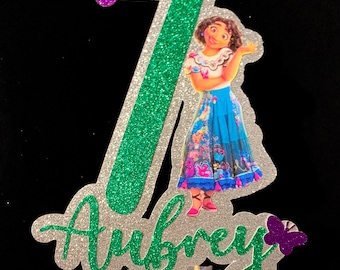 Topo de bolo Encanto, Decorações de aniversário Encanto, Aniversário Encanto, Topper Encanto, Decoração de aniversário Encanto, Encanto
