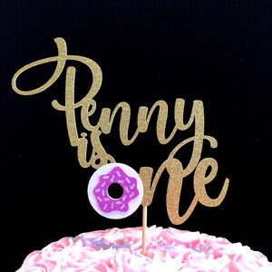 Donut cake topper, Donut first birthday, Donut theme decorations, Donut decorations, Donut birthday party, First birthday donut cake topper