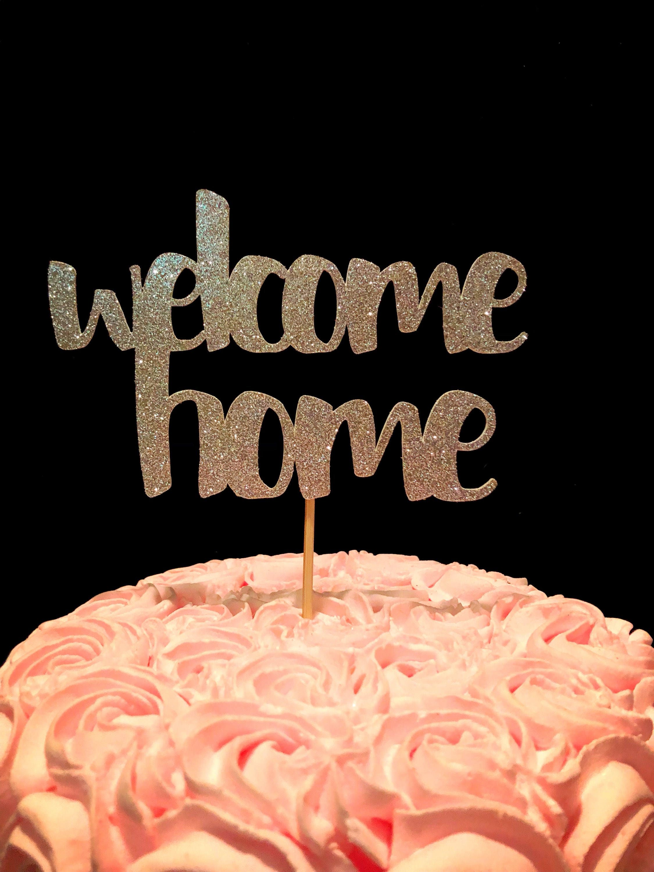Decoration De Gateau De Bienvenue Bienvenue Partie Maison Etsy France