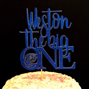 Wave 1st Birthday, Beach Cake Topper, 1st Birthday Cake Topper, Wave ...