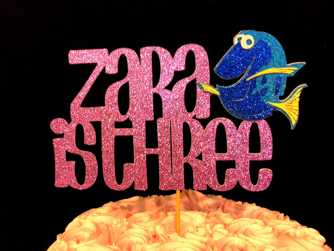 Finding Dory Cake Topper, Birthday Cake Toppers, 1st Birthday Dory Cake ...