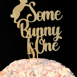 Some bunny is one cake topper, Some bunny is one, 1st birthday, Easter 1st birthday, Some bunny is One topper, Cake topper