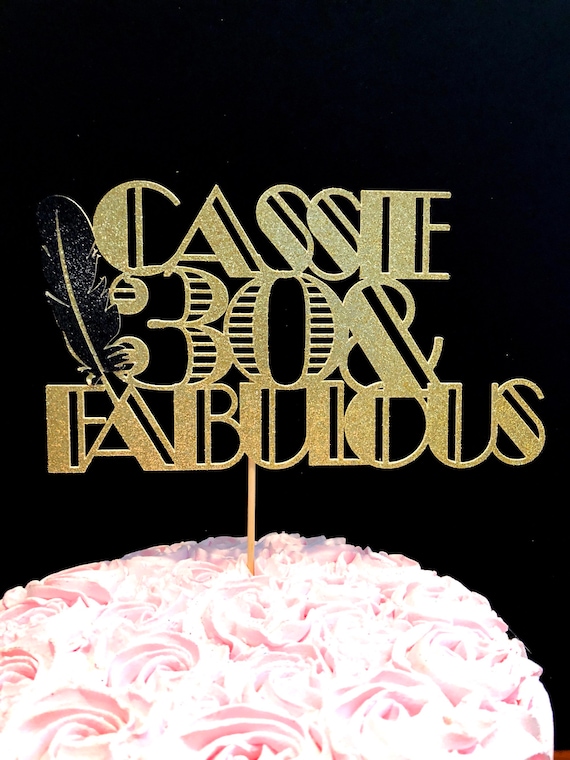 Great Gatsby Cake Topper Great Gatsby Decorations Great Etsy