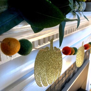 Pumpkin banner, pumpkin garland, fall banner, fall garland, pumpkin birthday banner, autumn garland, autumn banner, fall mantle banner
