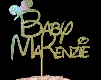 Minnie Mouse baby shower topper, Minnie Mouse topper, Baby shower Minnie Mouse, Minnie Mouse Baby, Baby shower cake topper, Minnie Mouse