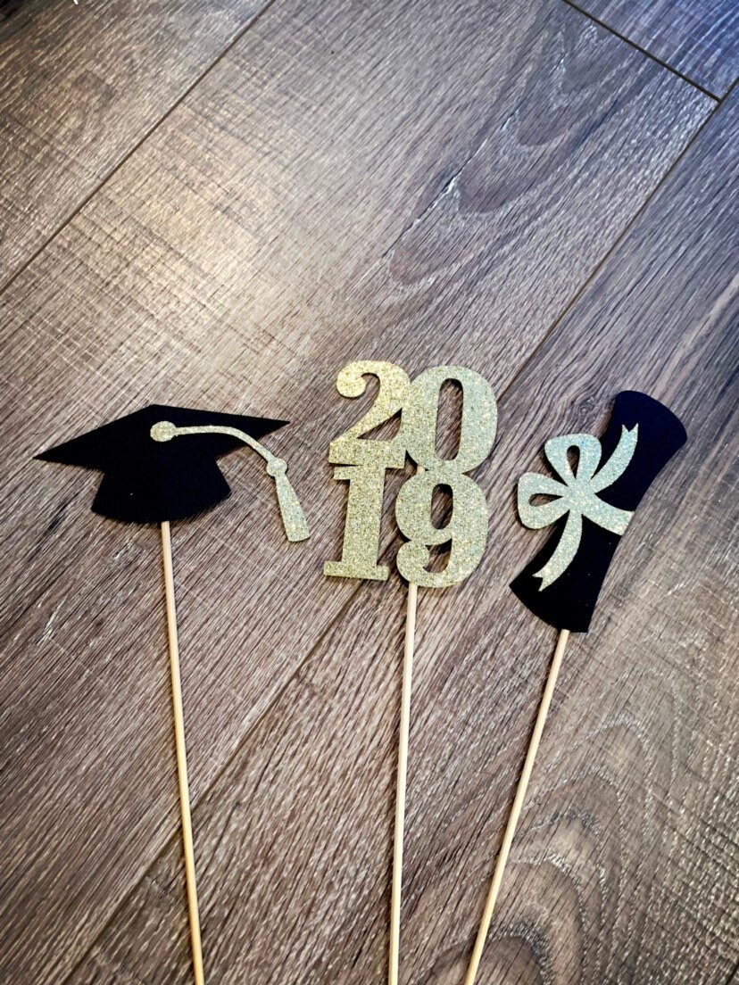 Graduation Procession Stick Graduation Centerpiece Sticks 2019, Graduation Party, Graduation ...
