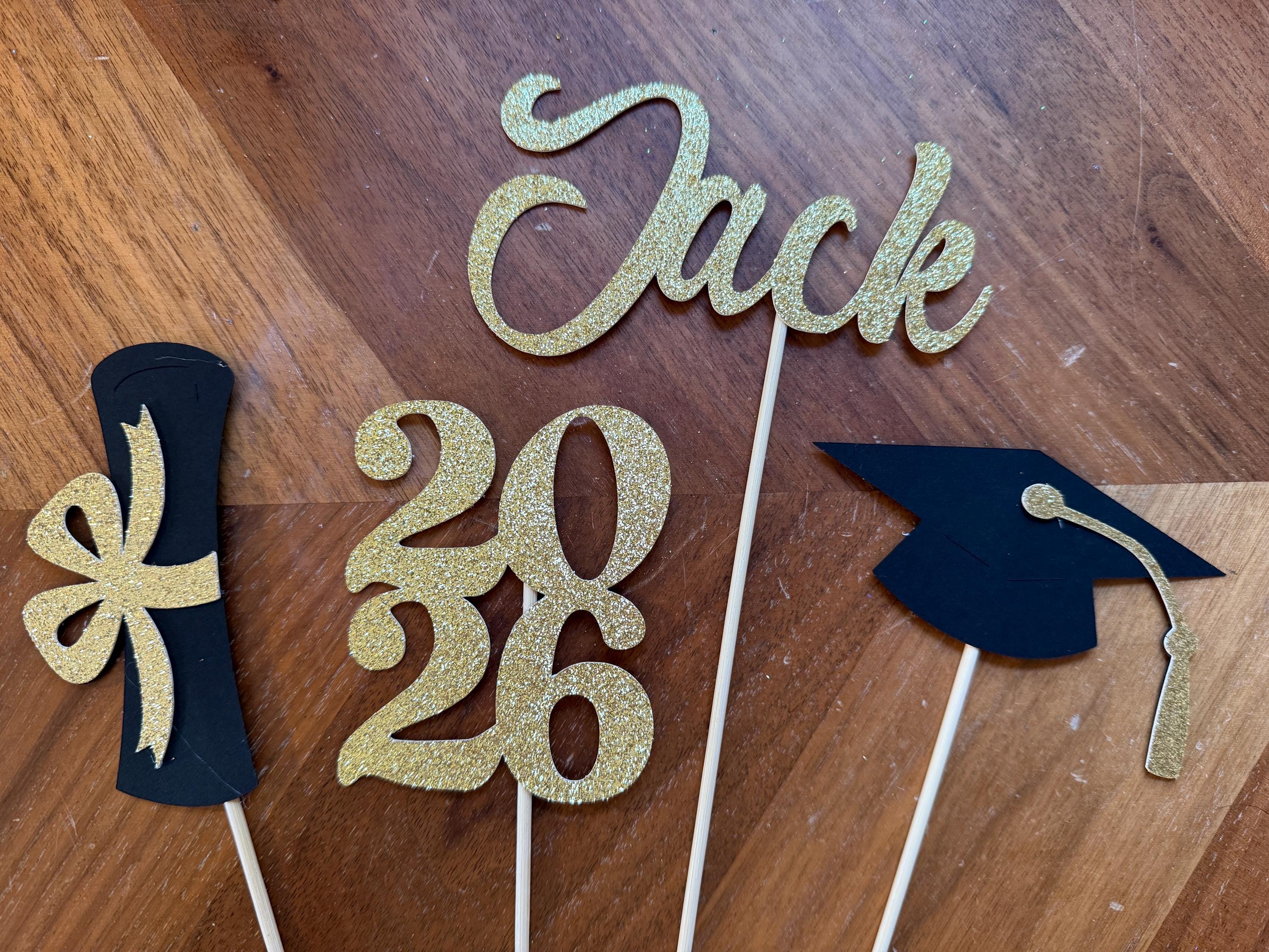 Graduation Centerpiece Sticks 2026, Graduation Party, Graduation Decorations, Class Of 2026, Name Stick,  Graduation Sticks, 2026 Sticks