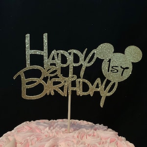 Mickey Mouse birthday topper, Personalized birthday topper, Minnie Mouse birthday, Minnie Mouse Birthday topper, Mickey topper,