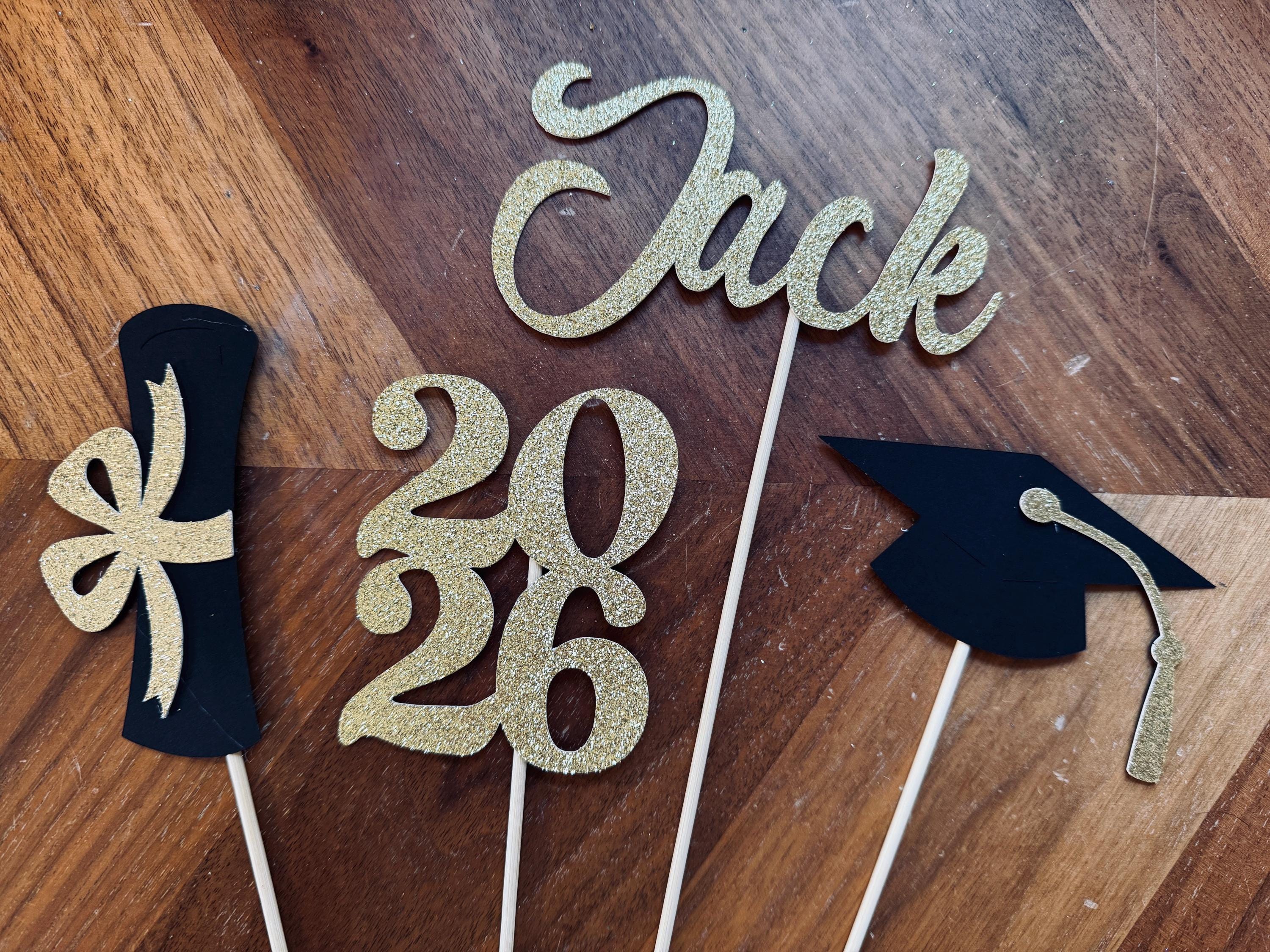 Graduation Centerpiece Sticks 2026, Graduation Party, Graduation Decorations, Class Of 2026, Name Stick,  Graduation Sticks, 2026 Sticks