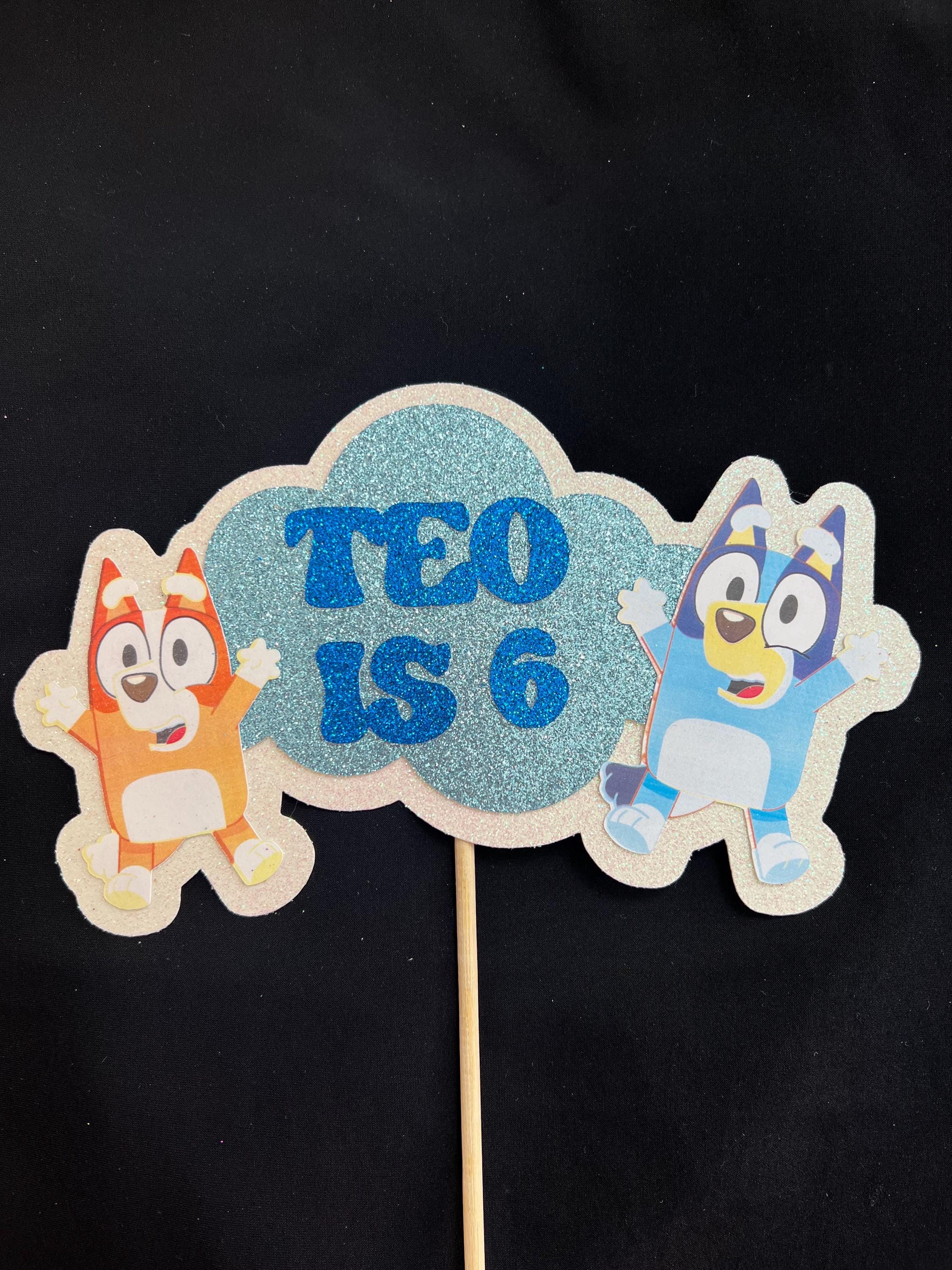 Bluey cake topper