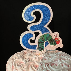 Hungry Caterpillar cake topper, Very Hungry Caterpillar, Cake topper, Personalized topper, Caterpillar, Hungry Caterpillar