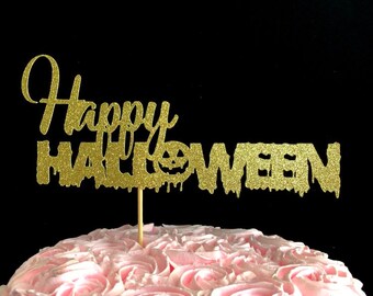 Halloween cake topper, Halloween decorations, Halloween, Cake topper, fall cake topper, fall decorations, Halloween topper, pumpkin topper