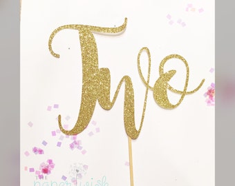 2nd birthday cake topper, Two cake topper, 2nd birthday decorations, cake topper, 2nd birthday, 2nd birthday party, Birthday cake topper