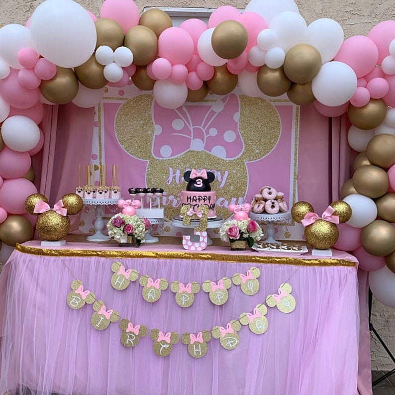 Minnie mouse birthday banner. Minnie Mouse birthday image 1