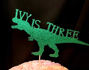Dinosaur cake topper, Personalized Dinosaur topper, Dinosaur birthday, Dinosaur theme birthday party, Dino birthday, Personalized Topper