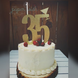 35th birthday cake topper, 35, cake topper, birthday cake topper, birthday decor, birthday decorations