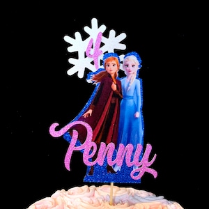 Snowflake birthday, Frozen birthday, Frozen cake topper, Snowflake cake topper, Frozen 2 cake topper, Winter wonderland, Frozen 2