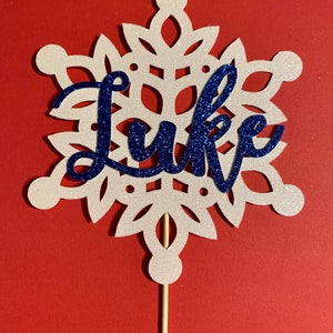 Schneeflocke Cake Topper, Schneeflocke Cake Topper, Schneeflocke Cake Topper, Eiskönigin Geburtstag, Schneeflocke