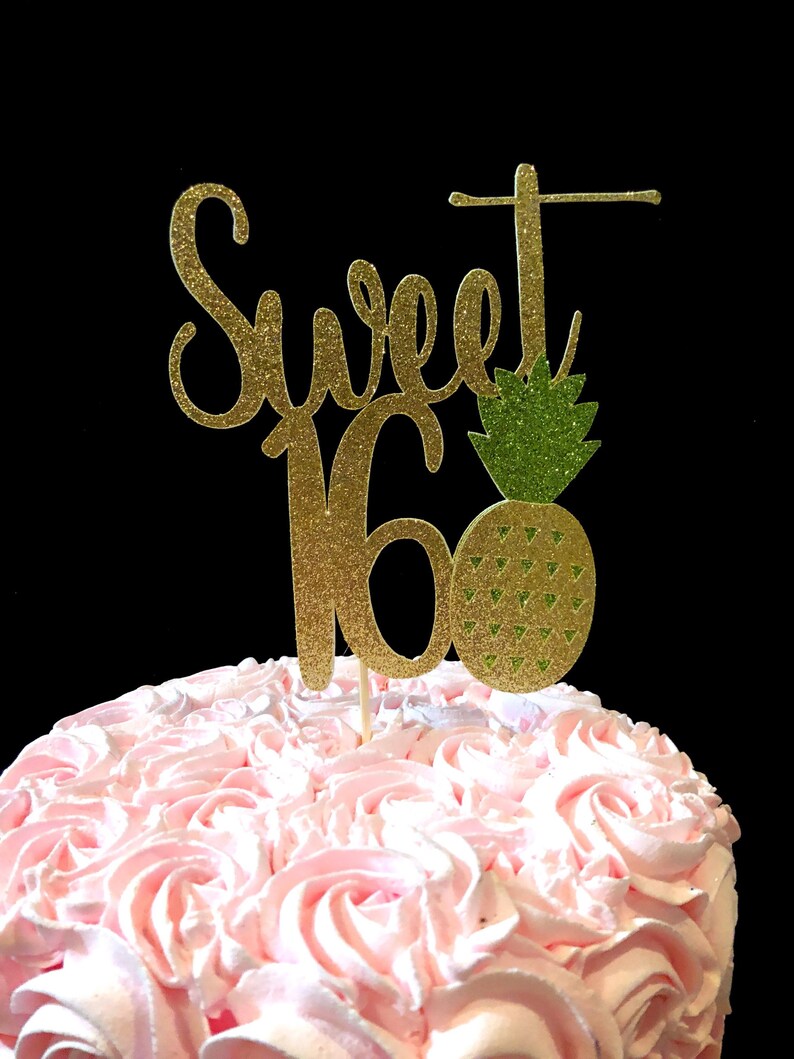 Download Sweet 16 Cake topper Sweet 16 Party Decorations 16th | Etsy