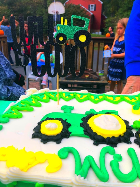 Tractor Cake Topper Tractor Party John Deere Party Tractor Etsy