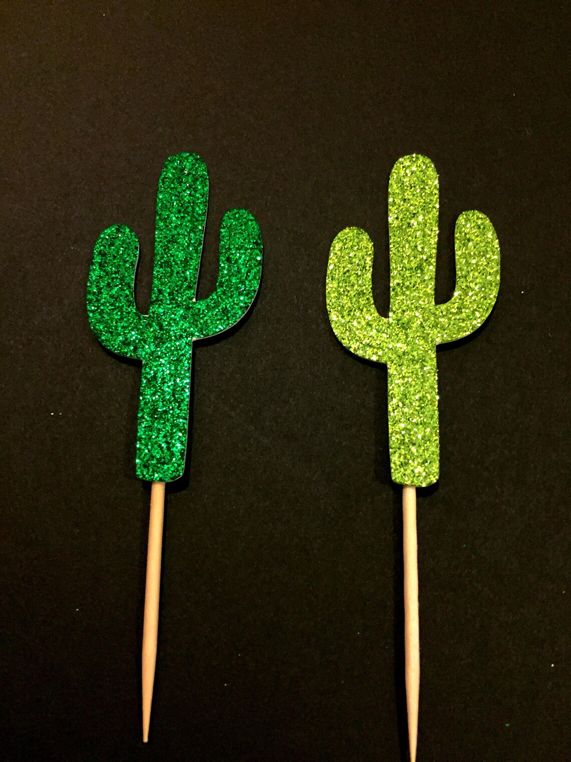 Cactus Cupcake Toppers Cactus Party Fiesta Birthday Etsy