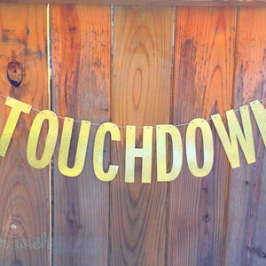 Football Banner, Touchdown Banner, Football, Football party decorations, Party Decorations, Football Decorations, TOUCHDOWN
