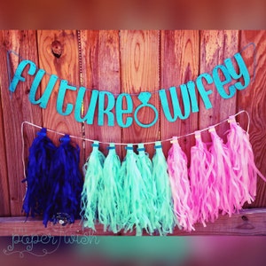 Future Mrs Banner, Future Wifey Banner, Wedding Banners, Bridal Shower Decorations, Future Mrs, Bachelorette Decorations, Wifey Banner