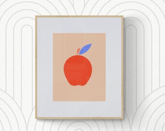 Apple Illustration Bright and Colorful Minimal Style