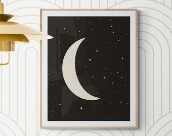 Moon Illustration Print