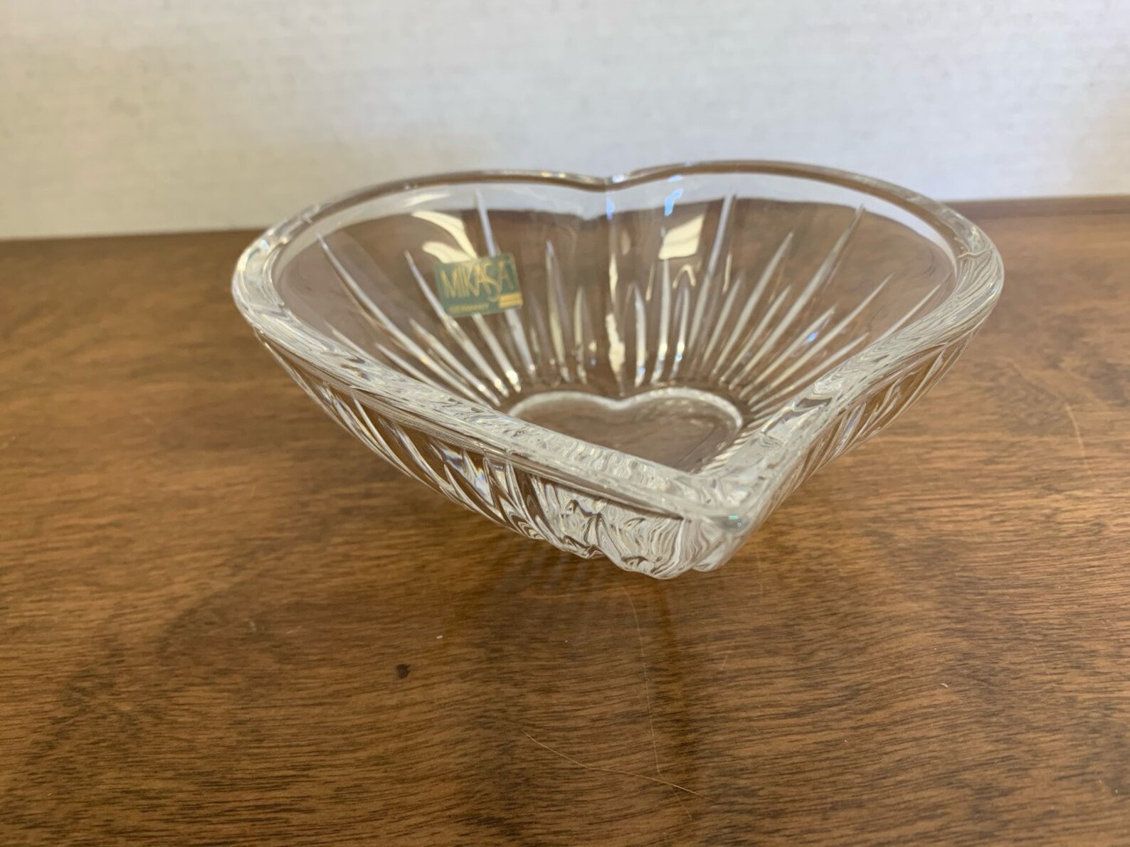 Vintage Lead Crystal Heart Dish or Bowl Mikasa Germany Etsy