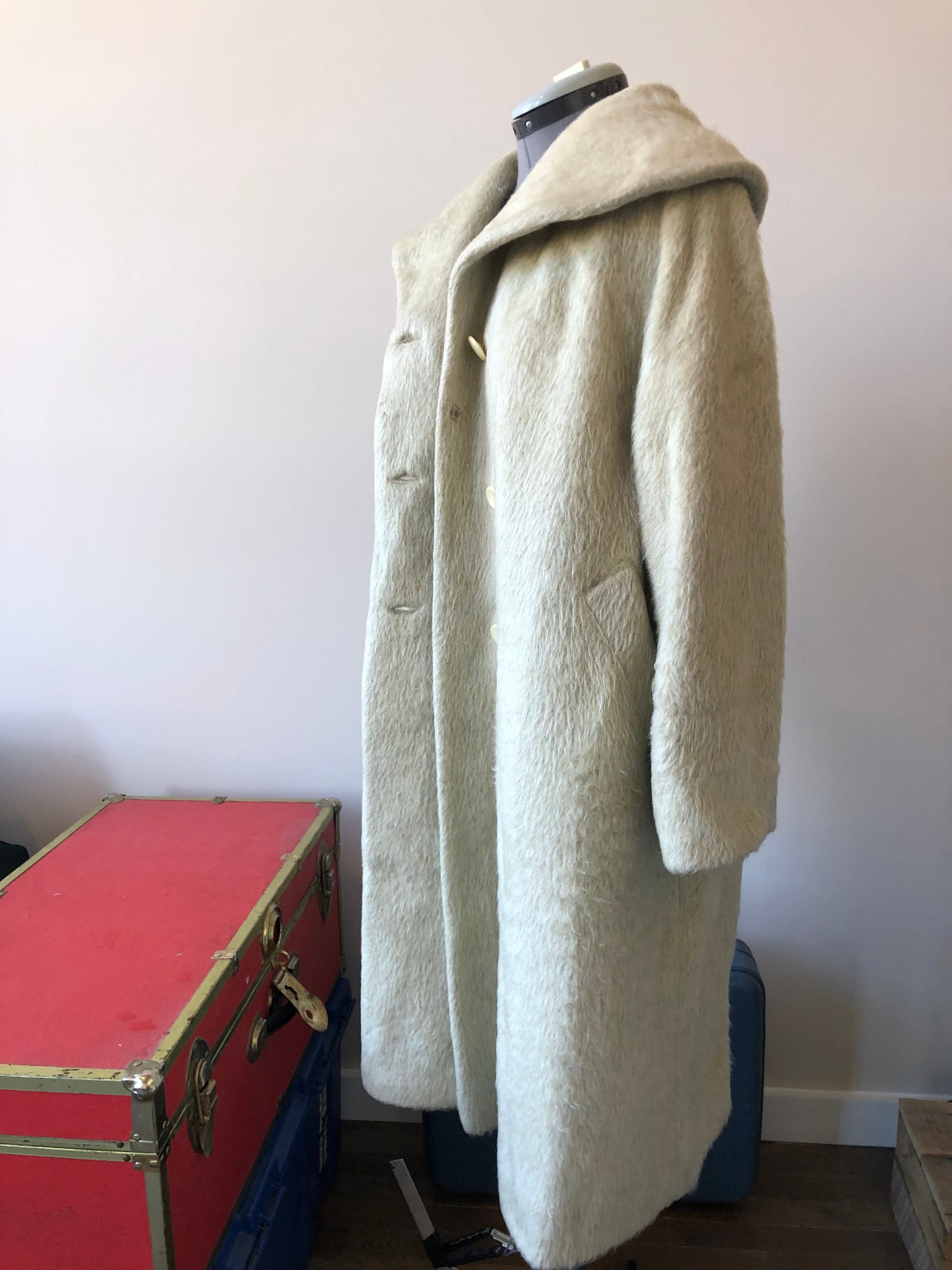 Vintage Cream Lilli Ann Mohair Wool Coat Vintage Mohair Coat Etsy