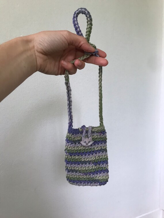 Tiny Crochet Cat Bag, Crochet Belt Bag with Cat B… - image 8