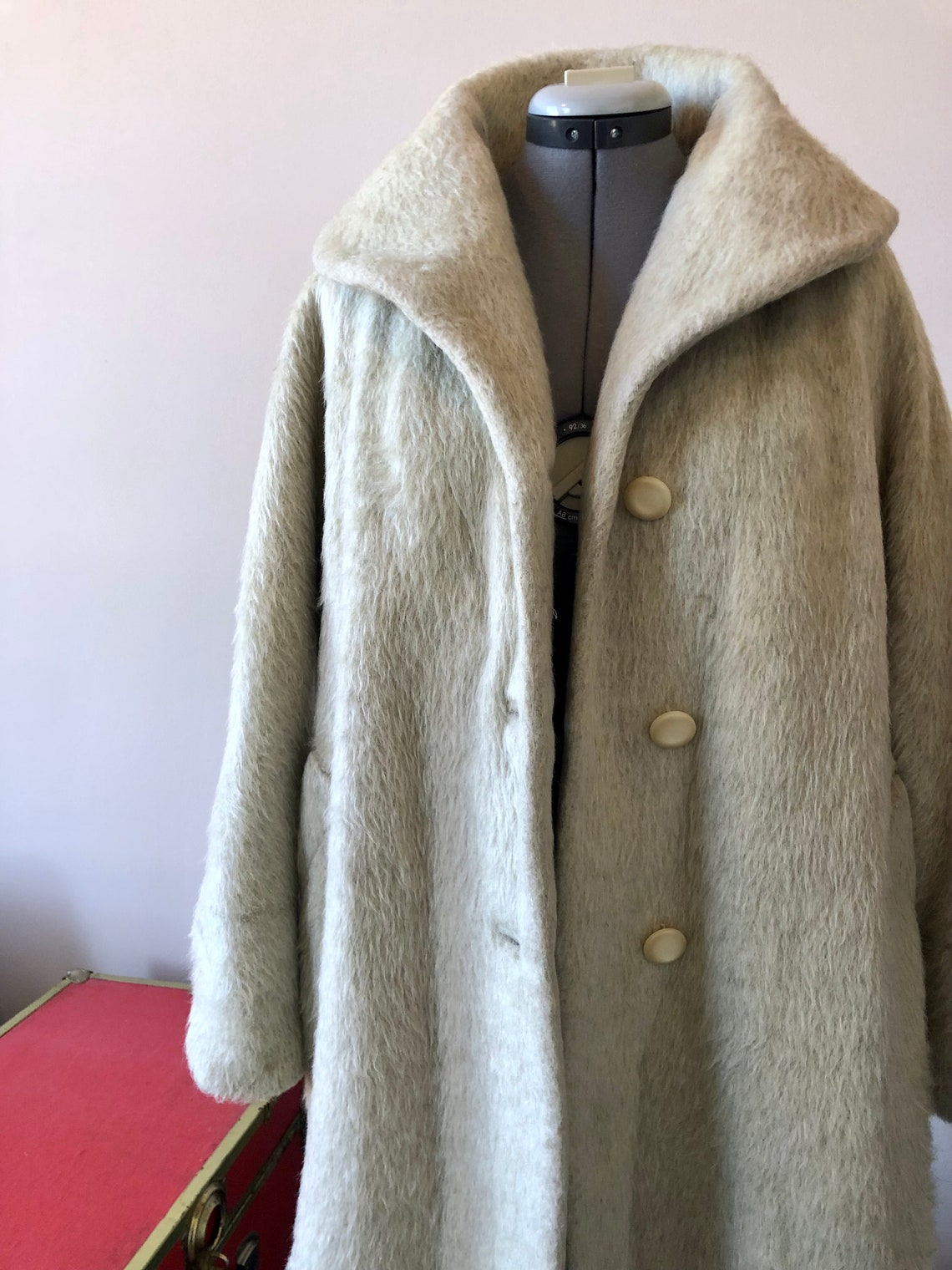 Vintage Cream Lilli Ann Mohair Wool Coat Vintage Mohair Coat Etsy
