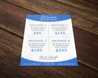 christmas price list template christmas pricing template etsy