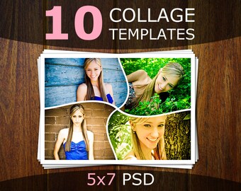 photoshop collage templates photo collage templates etsy