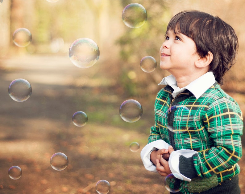 50 superposiciones de acciones de Photoshop de burbujas Scrapbooking Burbujas florecientes imagen 1