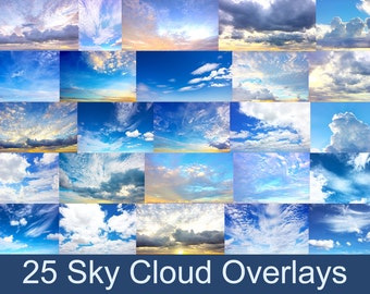 Sky Overlays - Cloud Overlays - Photography Overlays - Photoshop Overlays  - Part 1