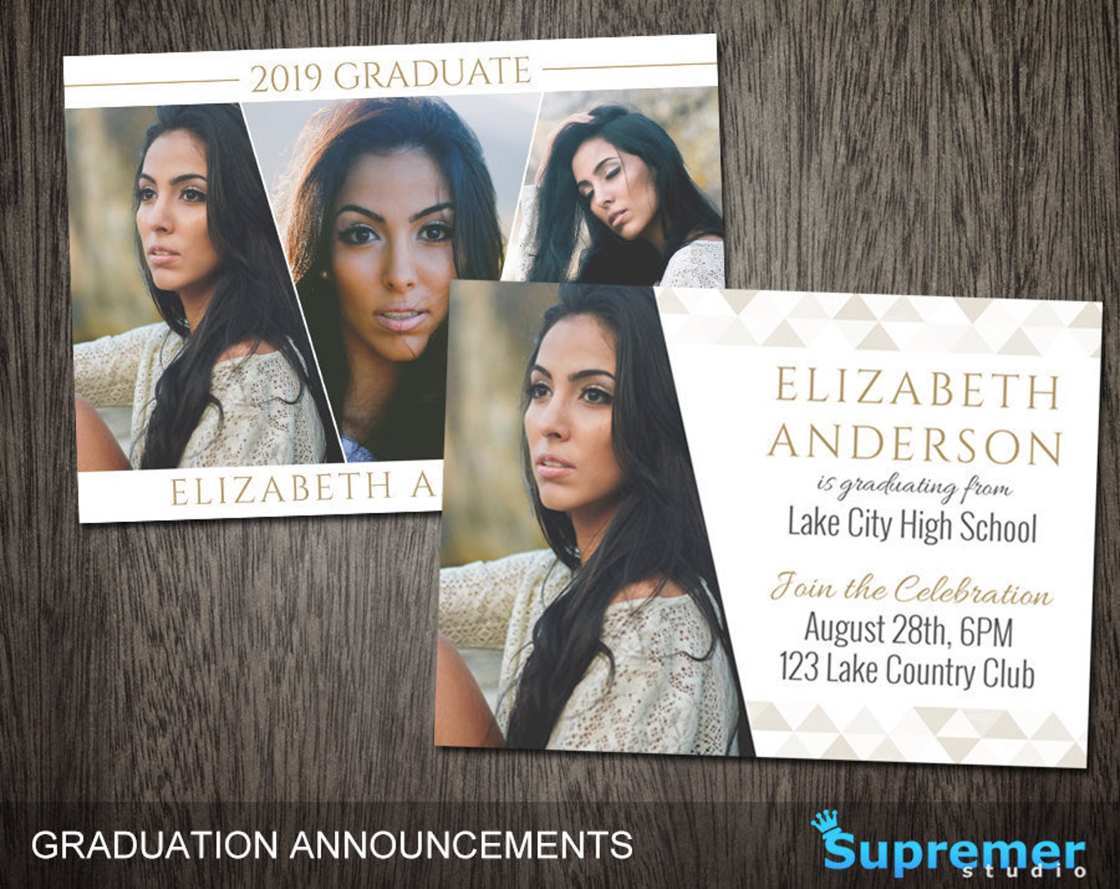 Graduation Announcement Templates Senior Graduation - Etsy