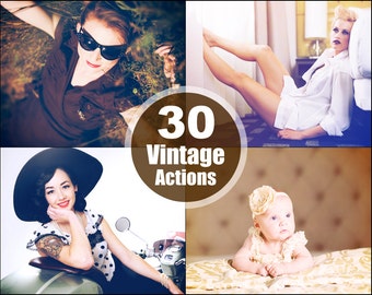 Vintage Photoshop Elements Action