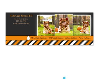 Halloween Facebook Timeline Cover Template - Facebook Cover PSD - Photography Facebook Timeline Cover FB014