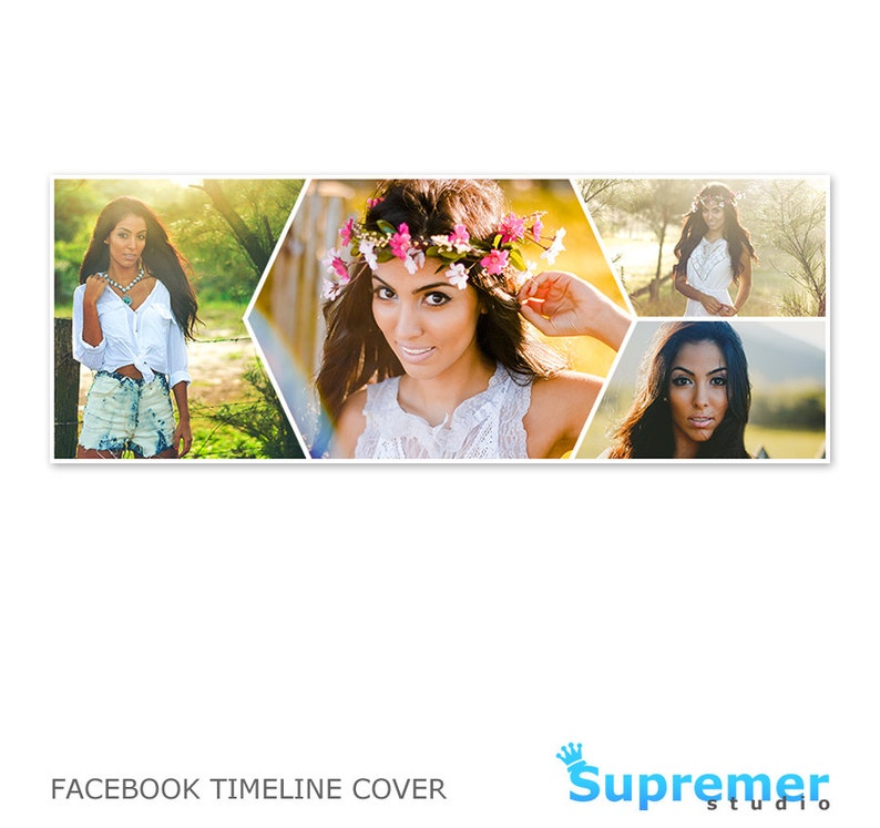 Facebook Cover Template PSD Facebook Timeline Template PSD Facebook Timeline Cover Photoshop Photography Photo FB002 image 1