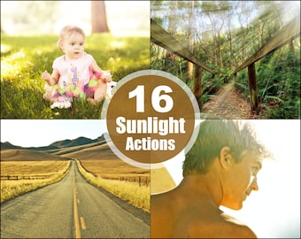 Sunlight Sunray Photoshop Elements Acciones