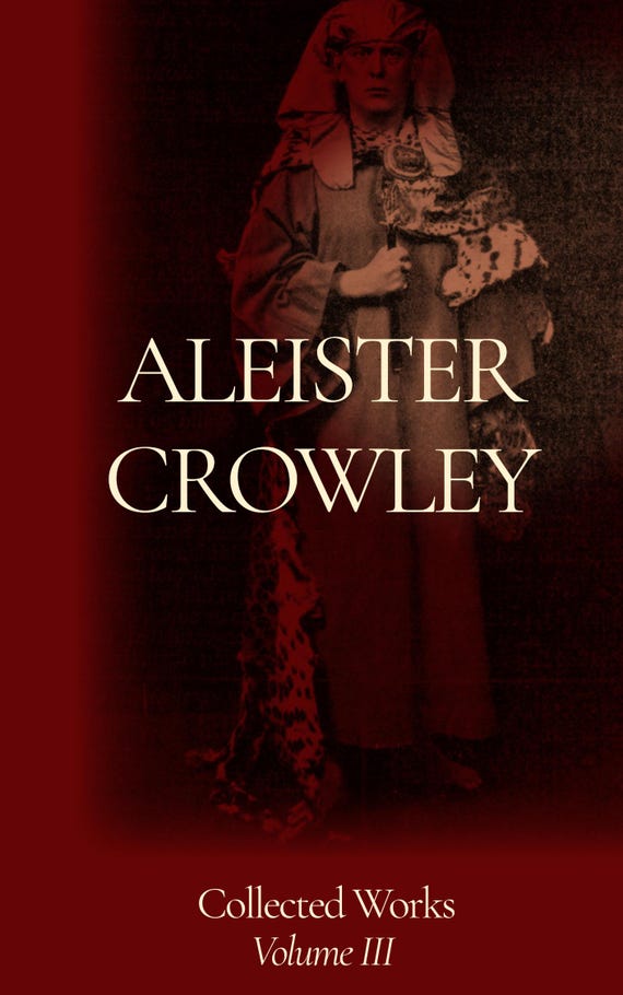 洋書 COLLECTED WORKS of ALEISTER CROWLEY vo3 Aleister Crowley - Collected Works Volume III - Etsy
