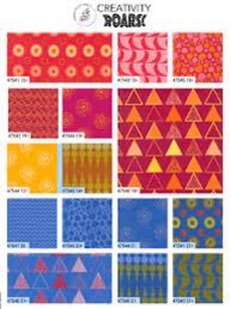 Creativity Roars Charm Pack by Creativity Shell for Moda 47540PP - Etsy